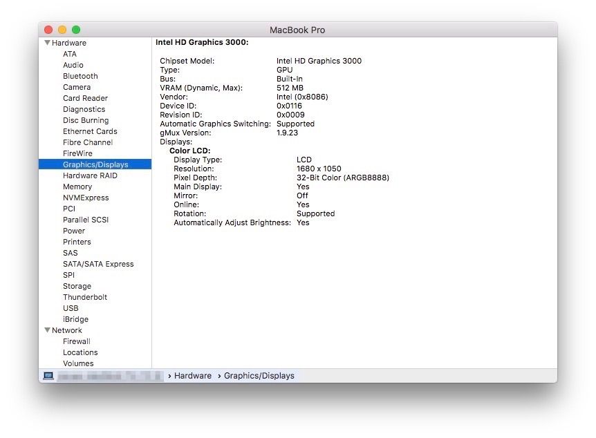 custom resolution for mac registry macbook pro early 2011